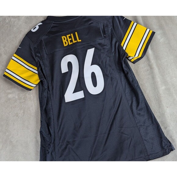Pittsburgh Steelers NFL Black #26 LeVon Bell jersey  SZ Youth Medium - Picture 6 of 11